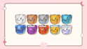 draw twitch custom sub, bit, cheer badges in cute style
