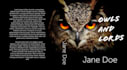 design an image based book cover with front, back, and spine