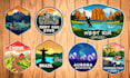 design custom sticker and patch badge logo design