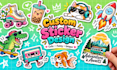 do amazing custom sticker designs and sticker packs for you