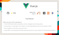 build web application, front end with vuejs and nodejs