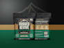 design custom stand up pouch packaging with print ready files and 3d mockup