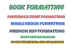 format,design and edit book for amazon KDP paperback