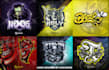 create premium designs skull mascot logo and illustration