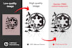 recreate your logo or anything vector tracing