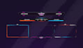 design cool twitch overlay stream pack in 24 hours