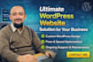 design, develop and customize a modern wordpress website