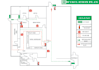 design fire emergency evacuation plan, diagram, document
