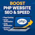 boost PHP website SEO speed and technical performance
