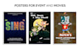 create a modern film poster design and movie poster design