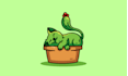 design cute 2d cartoon animal character