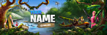 a clean youtube banner