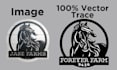 do vector tracing service by adobe illustrator in an hour