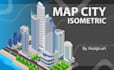 create 3d isometric city or location map illustration