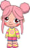 design a vector chibi character for 2d animation and video games