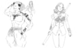 make character design in black and white