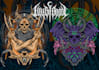 draw detailed horror dark art, metal album cover illustration