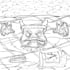 create creepy illustration with hand drawing or digital