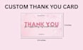 design a thank you card packaging insert for your business
