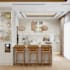 create kitchen interior design with realistic 3d rendering