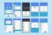 design modern UI mobile app and mockup
