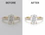 jewelry photo editing with background removal and shadow