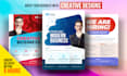 do business flyer design, urgent hiring, brochure, postcard for you