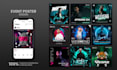 design event poster, social media poster, food flyer