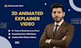 create 2d animated video or 2d animation explainer video