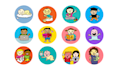 illustrate hand drawn icon sets in my style
