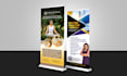 design retractable banner and roll up banner