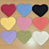 handmade crochet heart shaped coasters