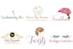 professionally  design watercolor feminine logo