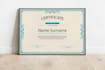 design professional certificate award certificate