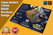 do creative trifold bifold brochure design