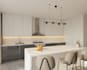 design kitchen cabinet and realistic rendering