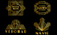 design a unique logo in art deco style