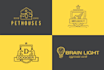 create modern flat minimal business logo