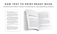 design your book cover, interior layout and ebook