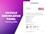 create google or bing knowledge graph for your personal and companies