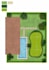 design putting green 2d plan and 3d views
