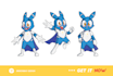 design awesome animals, human emoticon, stickers, mascot