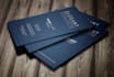 provide a modern elegant business card