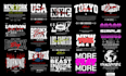 do custom typography t shirt design for merch by amazon