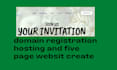 do domain and  hosting registration and website design develop low cost