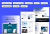 do modern website design, landing page UI UX in PSD or figma
