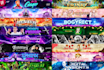 design a youtube banner, gaming banner, twitch banner