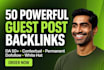 create 100 powerful high da guest post backlinks to boost google ranking