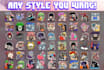 design unique twitch or discord emotes for you