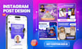 design facebook ad creative, meta ads, instagram post and carousel design